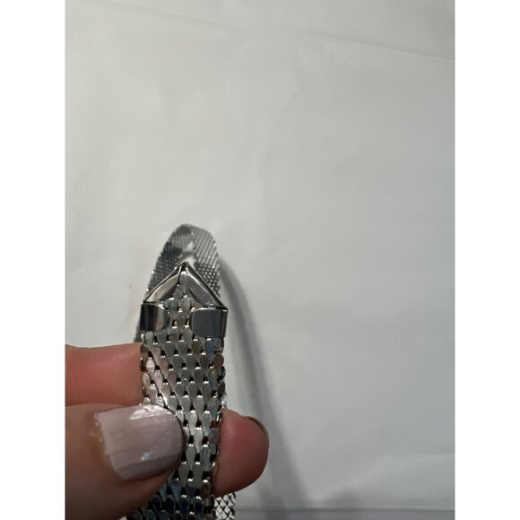 Whiting and Davis Vintage Silver Metal Mesh Belt Size Small - Picture 10 of 11